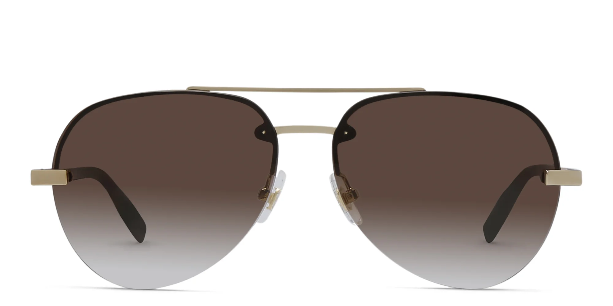 Shop MONTBLANC Aviator Sunglasses in Gold online.