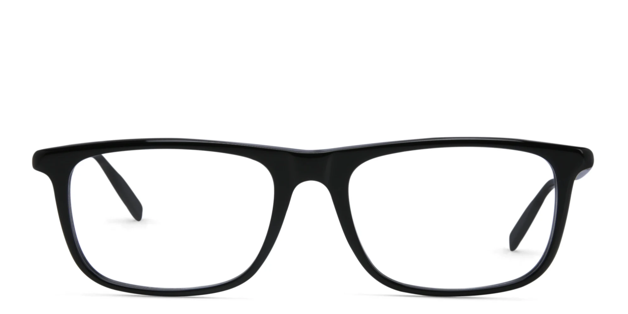 Shop MONTBLANC Rectangle Eyeglasses in Black online.