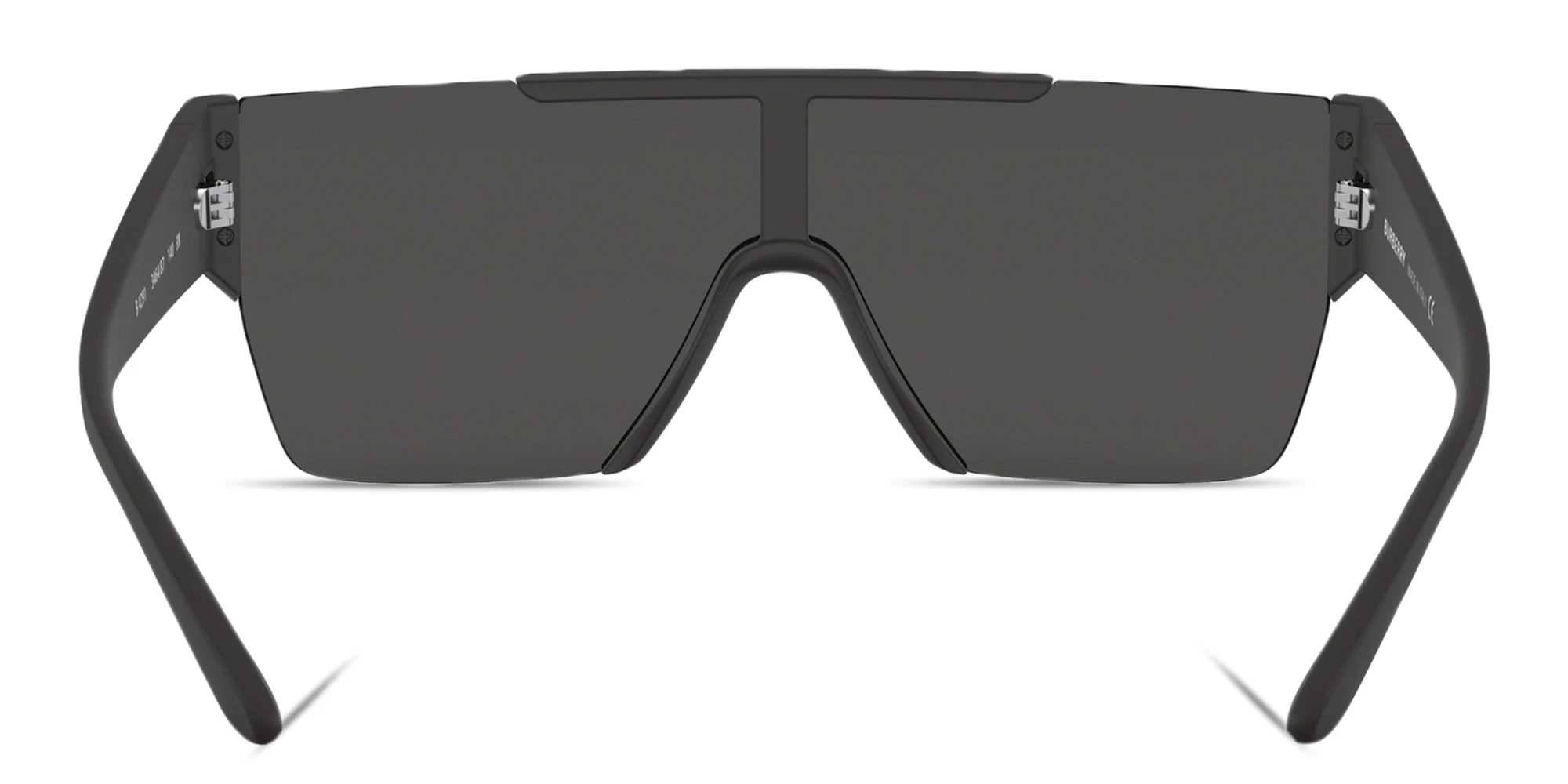 Shop BURBERRY Rimless Rectangle Sunglasses in Black online.