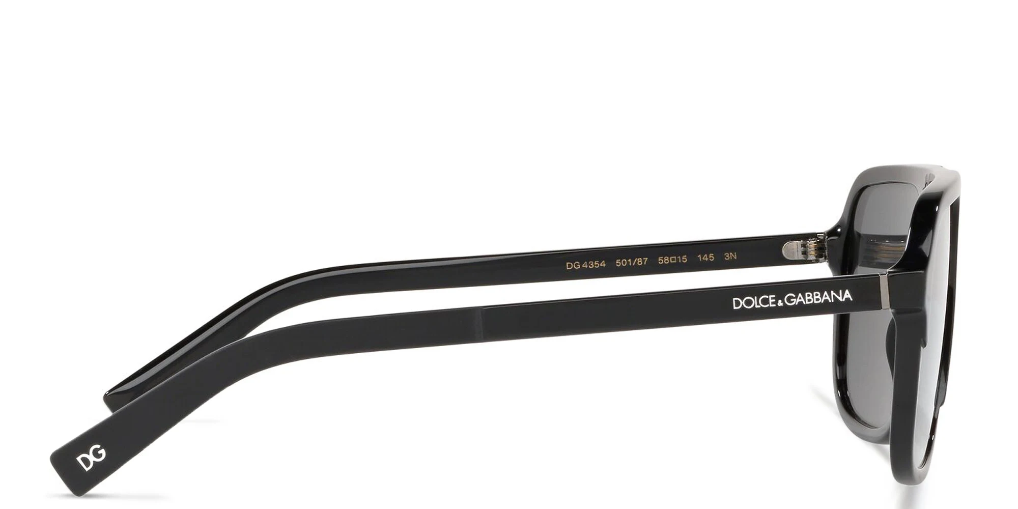 Shop Dolce & Gabbana Square Sunglasses in Black online.