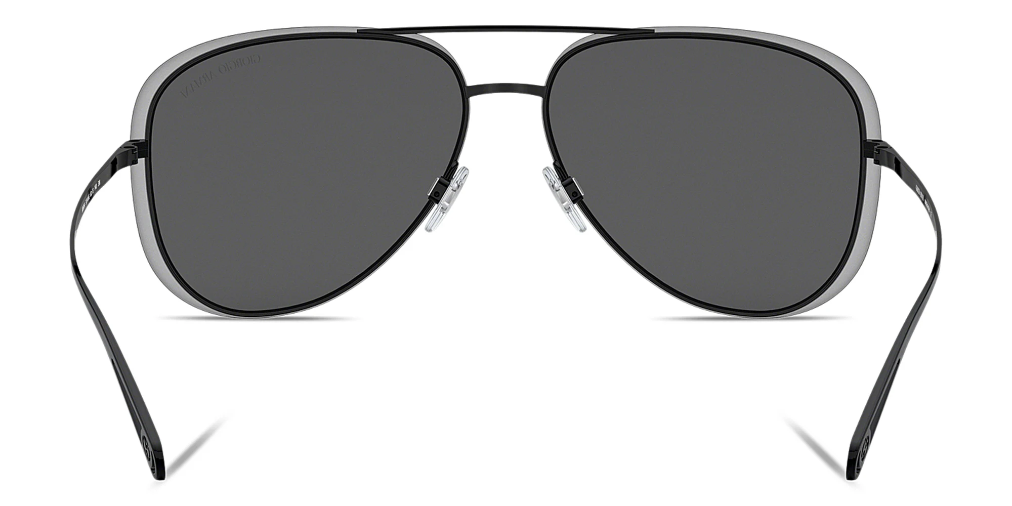 Shop GIORGIO ARMANI Unisex Aviator Sunglasses in Black online.