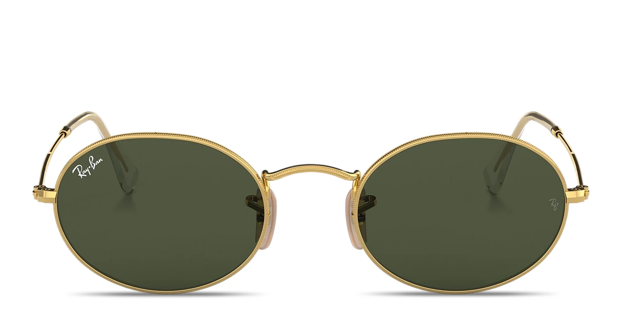 Shop Ray-Ban Oval Metal Unisex Sunglasses in Arista Gold online.