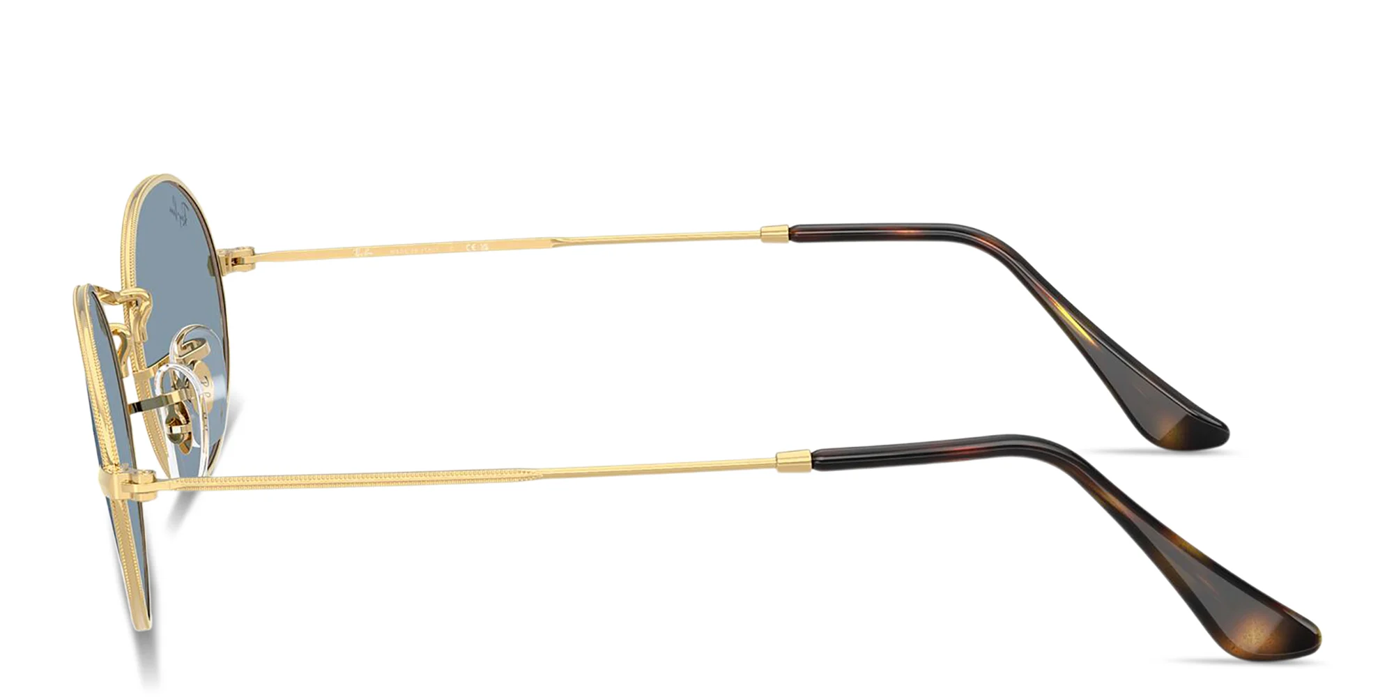 Shop Ray-Ban Oval Metal Summer Capsule Unisex Sunglasses in Gold online.
