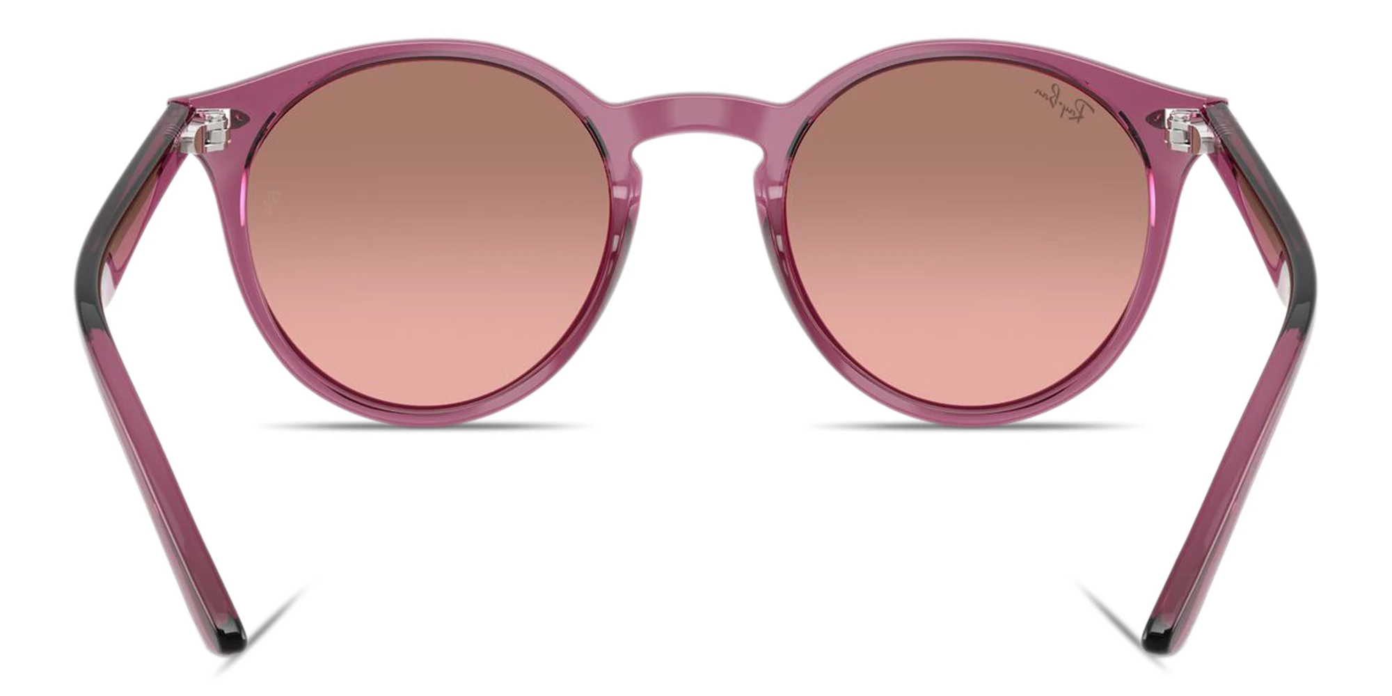 Shop Ray-Ban Logo Kids Panthos Sunglasses in Transparent Violet online.