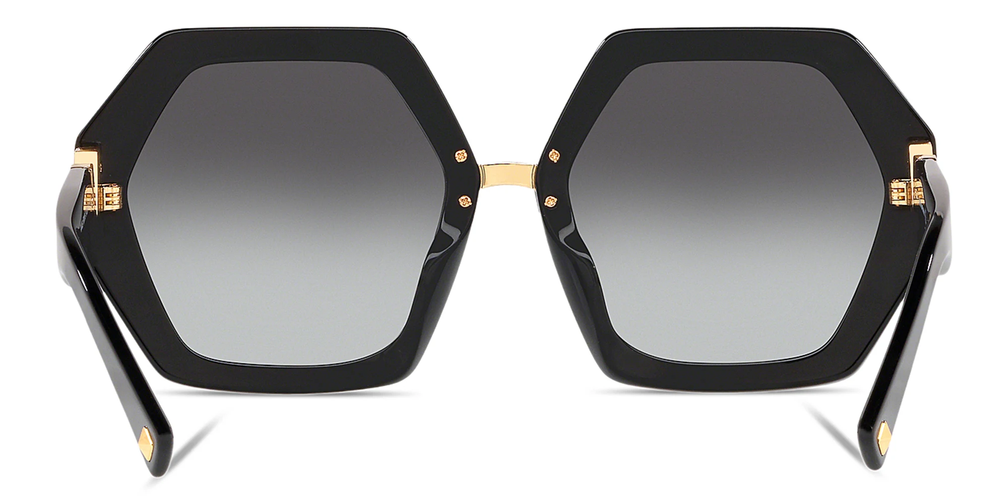 Shop VALENTINO V Logo Oversized Irregular Sunglasses in Black online.