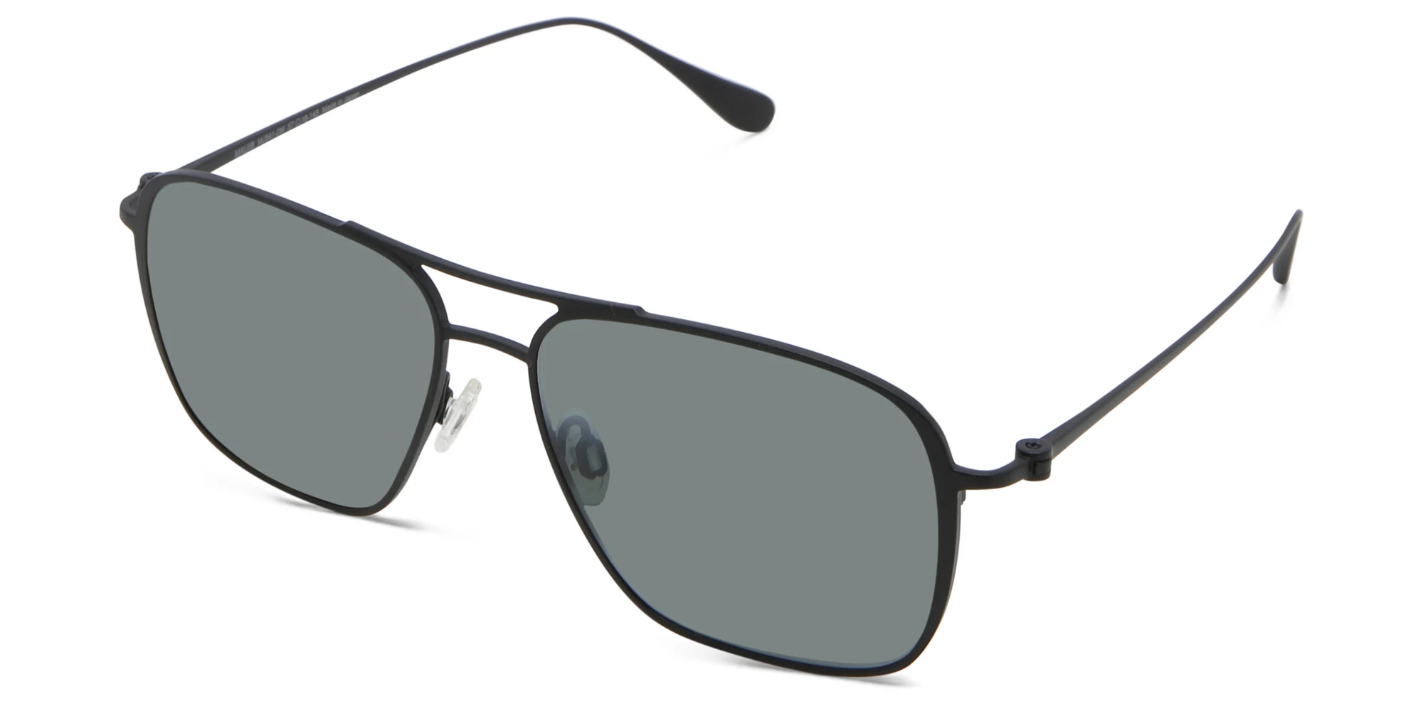 Shop Maui Jim Beaches 541 Unisex Aviator Sunglasses in Black online.