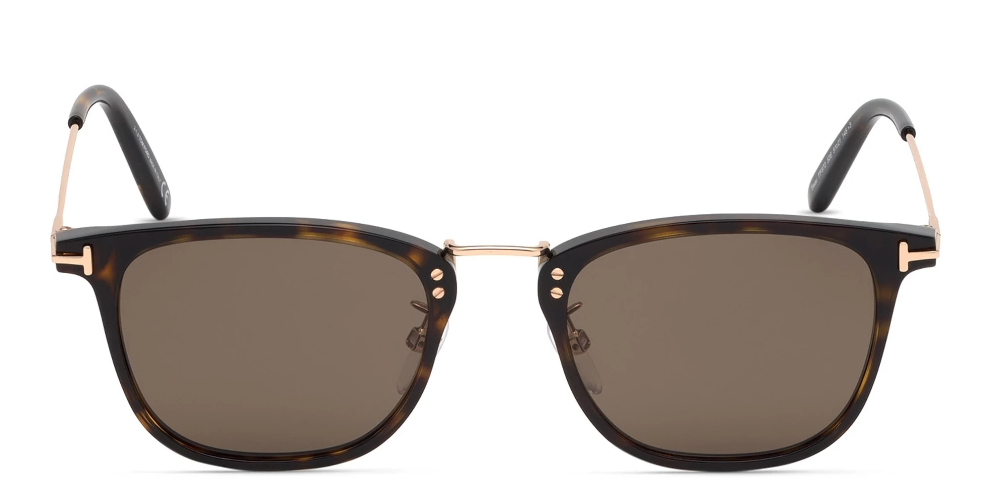 Shop TOM FORD Square Sunglasses in Havana online.