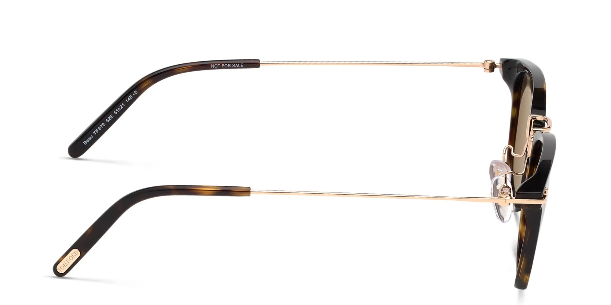 Shop TOM FORD Square Sunglasses in Havana online.