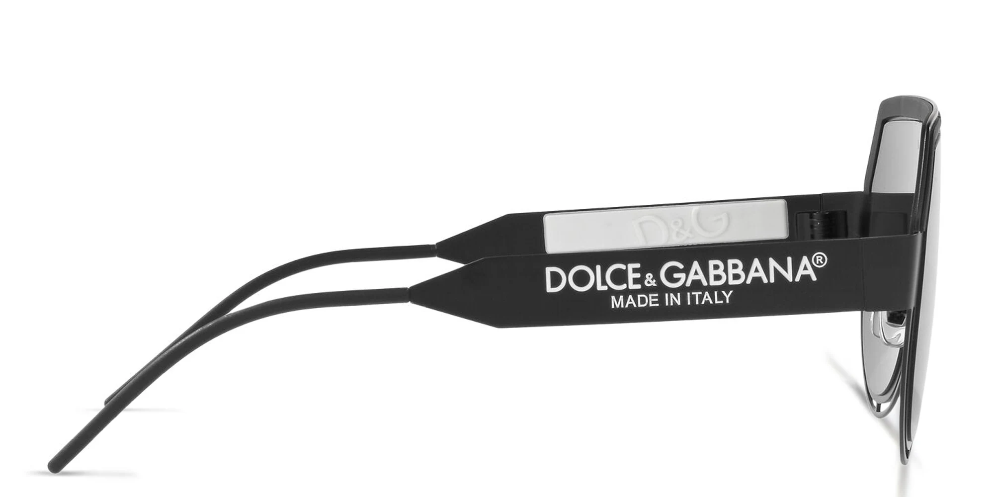 Shop Dolce & Gabbana Aviator Sunglasses in Matte Black online.