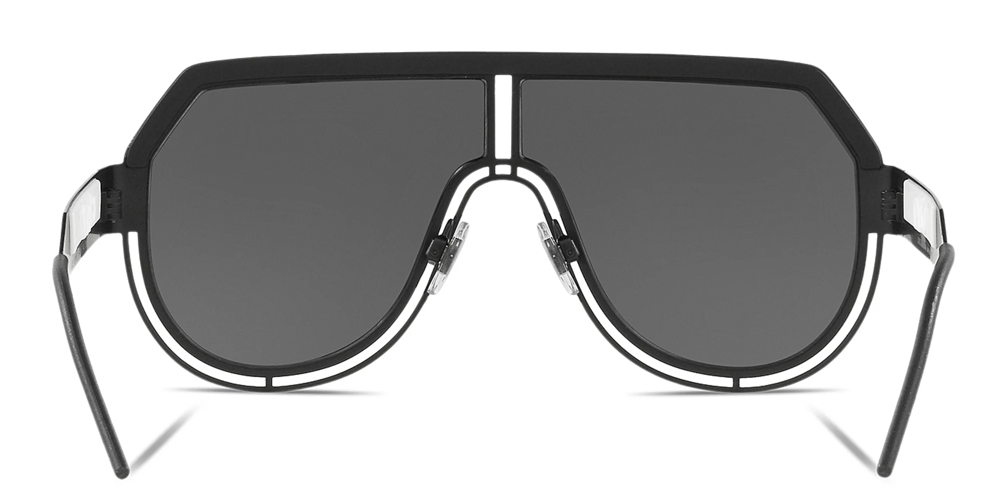 Shop Dolce & Gabbana Aviator Sunglasses in Matte Black online.