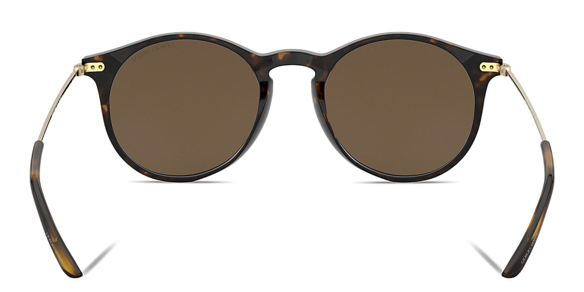 Shop GIORGIO ARMANI Round Sunglasses in Havana online.