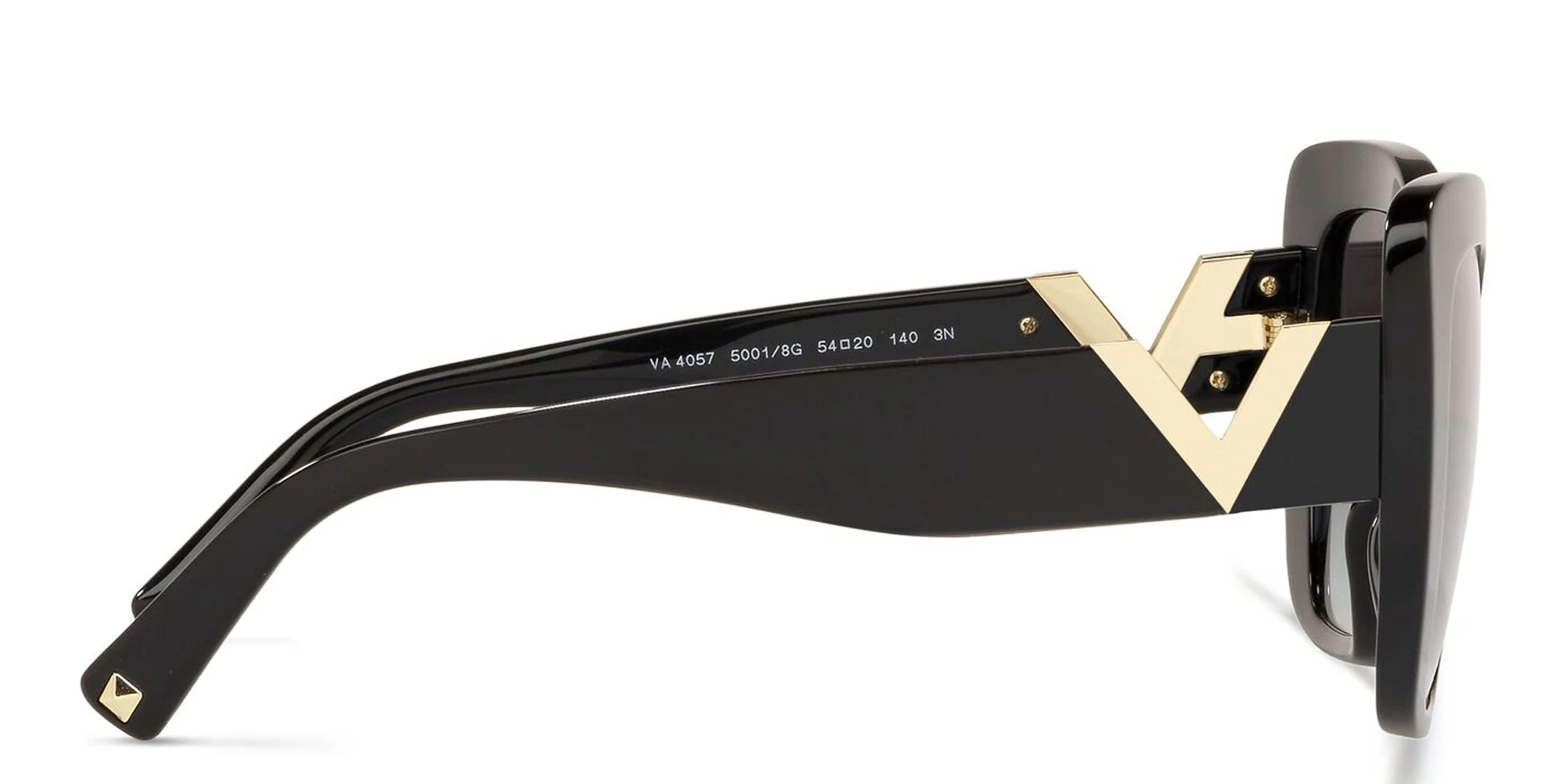 Shop VALENTINO Cat Eye Sunglasses in Black online.