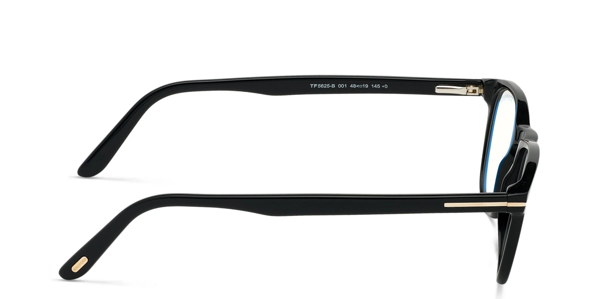 Shop TOM FORD Square Eyeglasses in Shiny Black online.