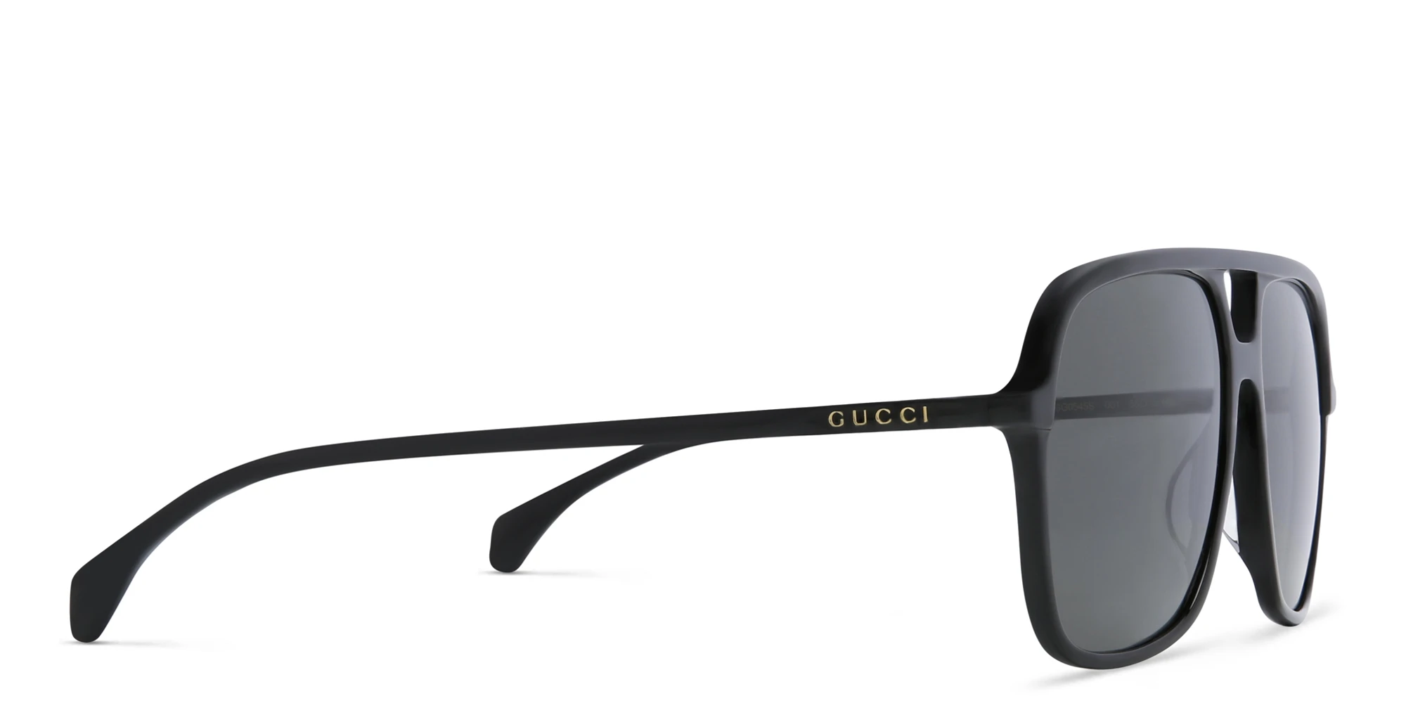 Shop GUCCI Aviator Sunglasses in Black online.