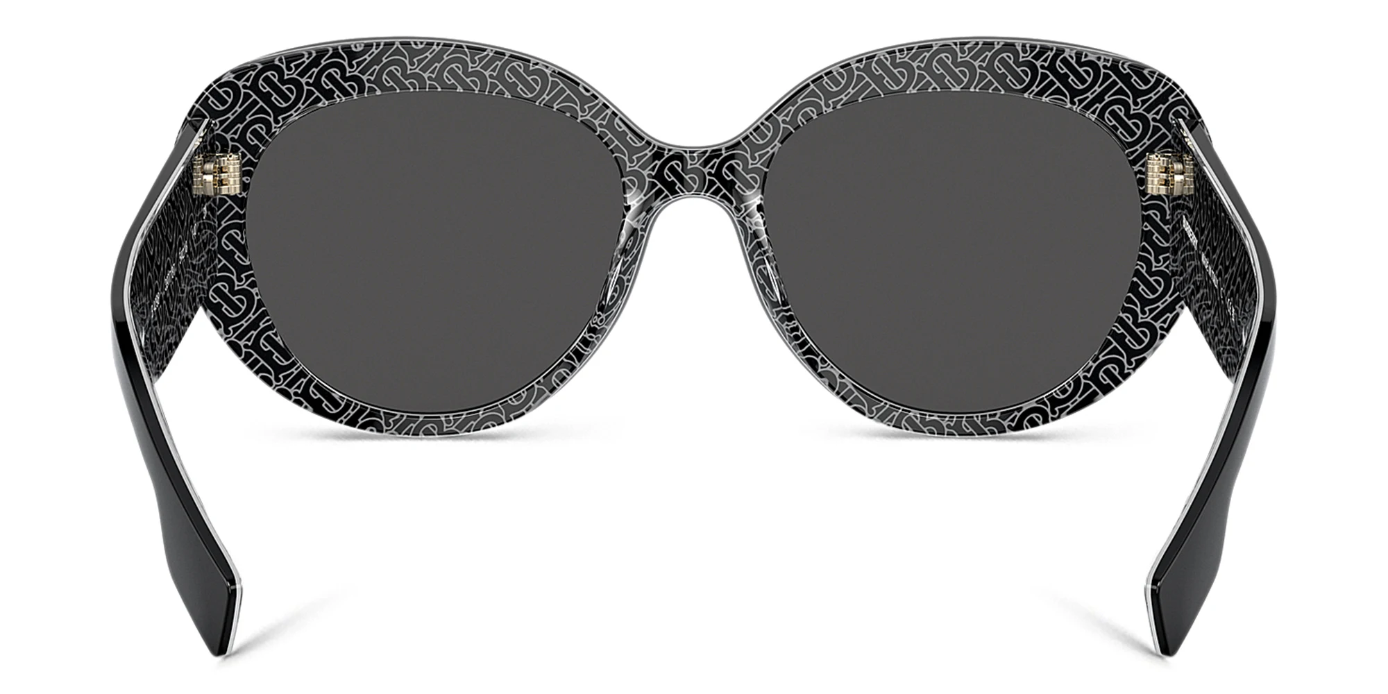 Shop BURBERRY Cat-Eye Sunglasses in Black/Print Tb/Crystal online.