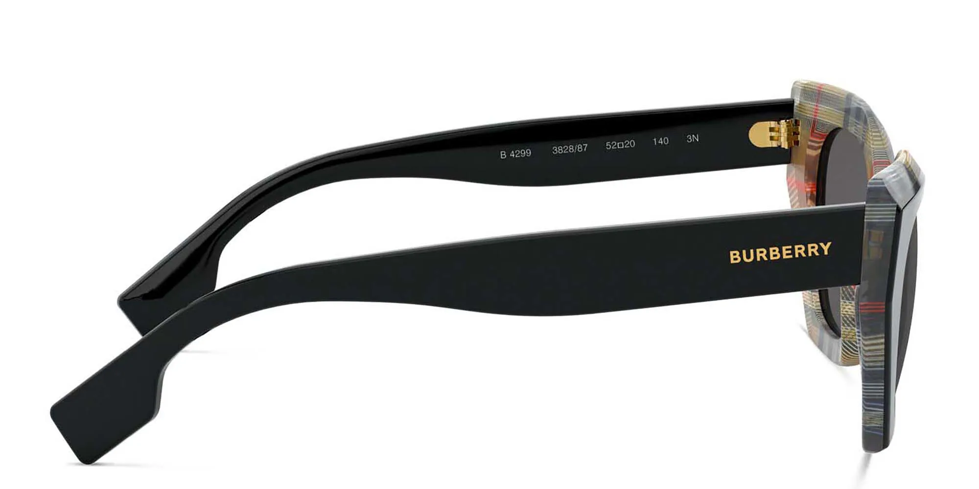 Shop BURBERRY Cat Eye Sunglasses in Black online.