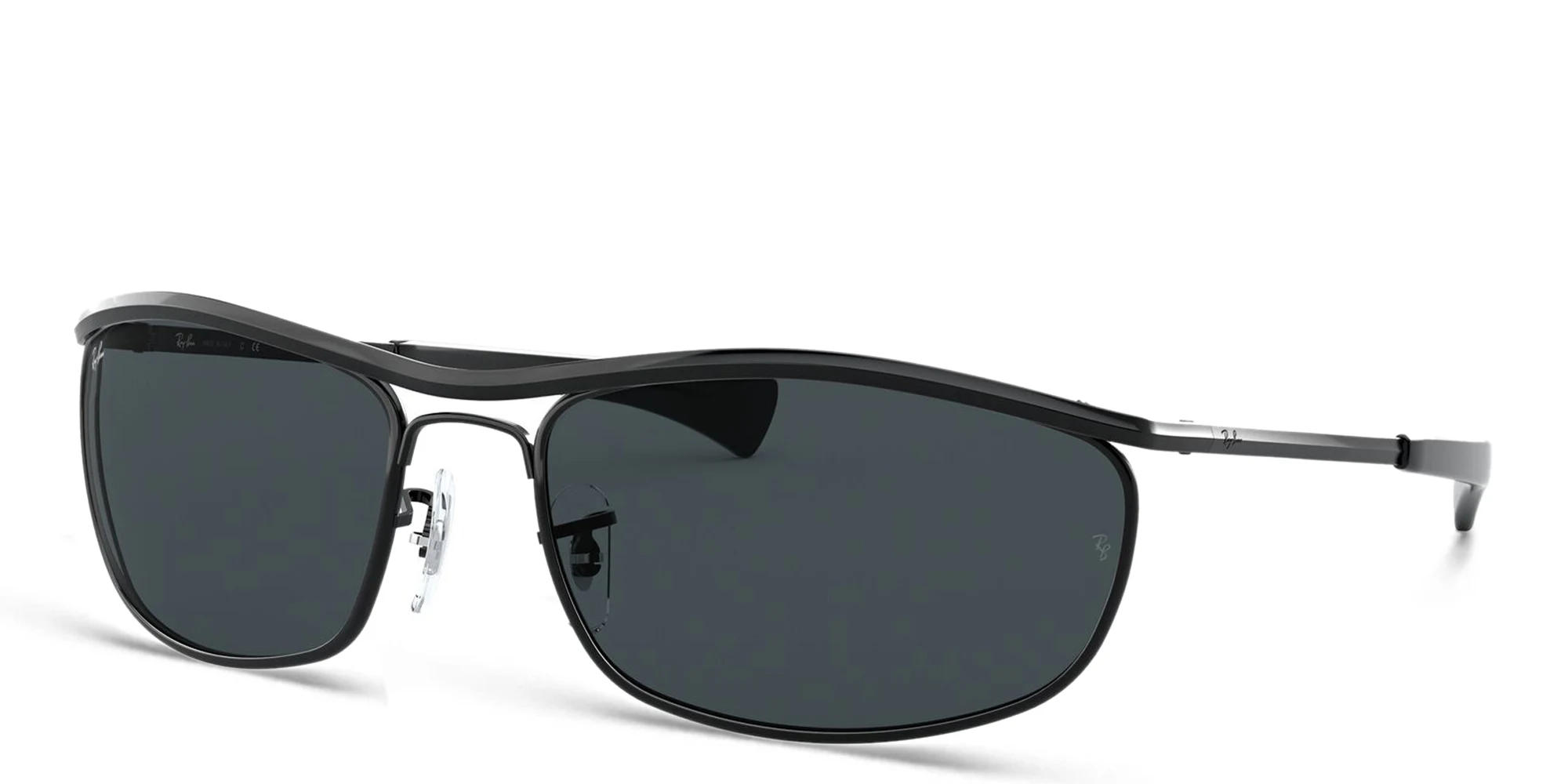 Shop Ray-Ban Olympian I Deluxe Unisex Irregular Sunglasses in Black online.