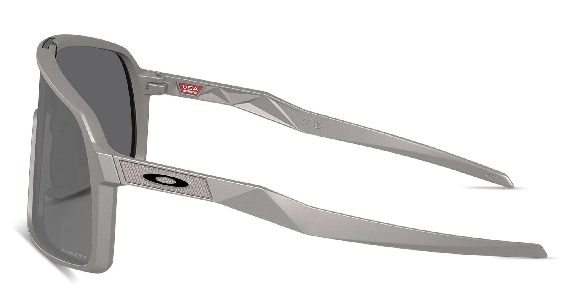 Shop Oakley Sutro Oversized Mask Sunglasses in Titanium online.