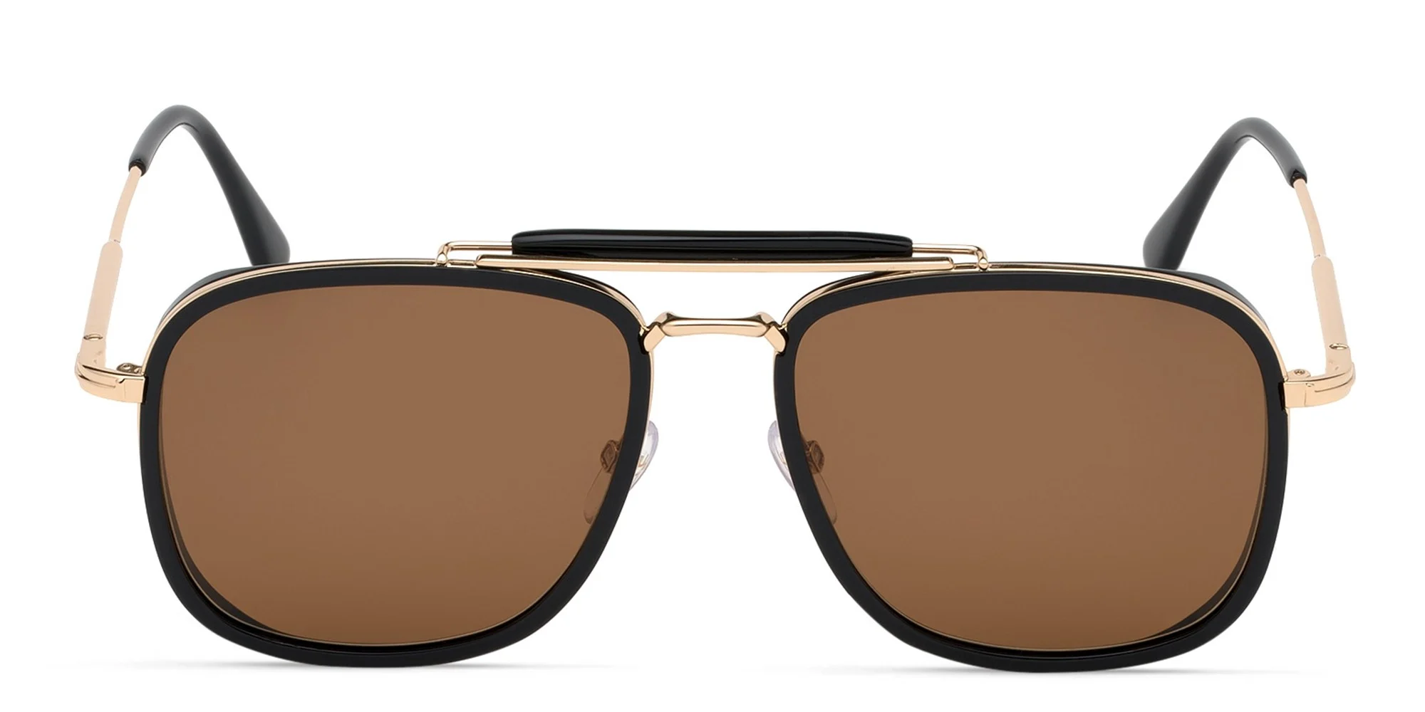 Shop TOM FORD Square Sunglasses in Shiny Black online.
