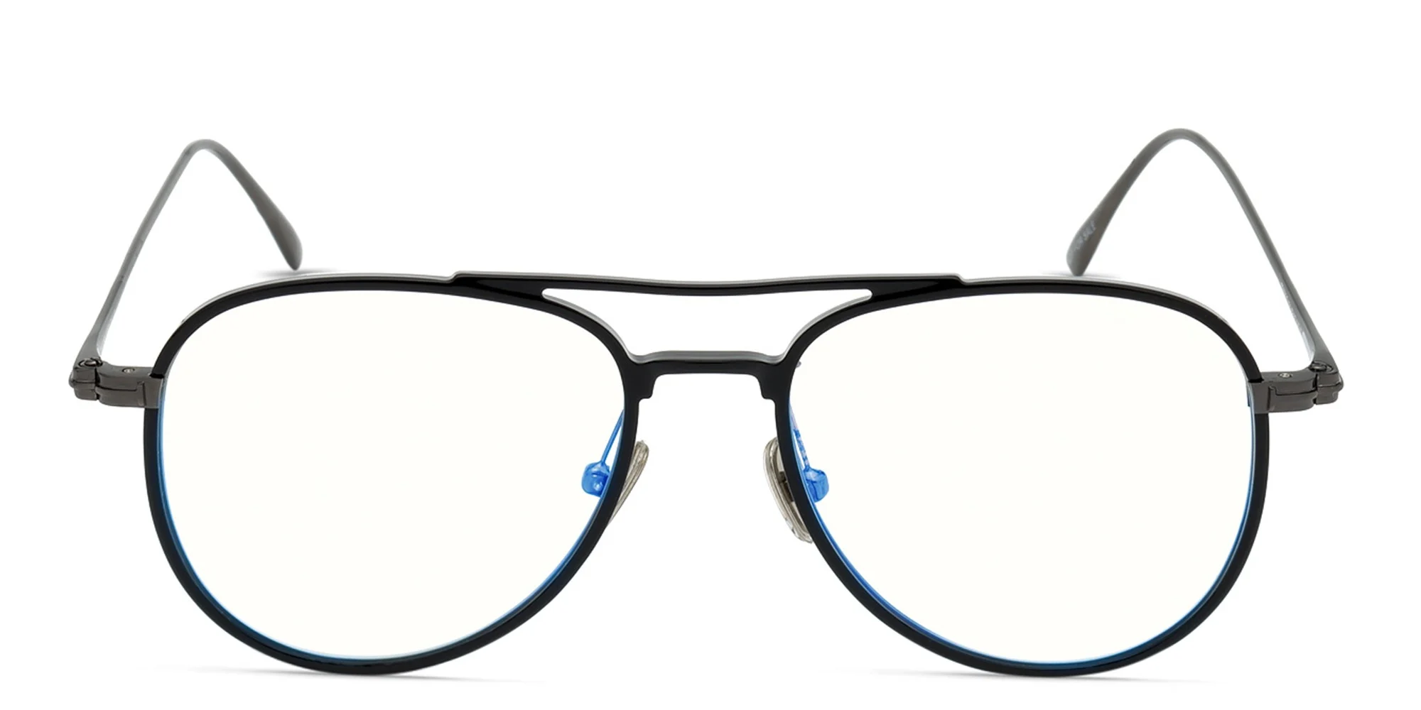 Shop TOM FORD Aviator Eyeglasses in Shiny Black online.
