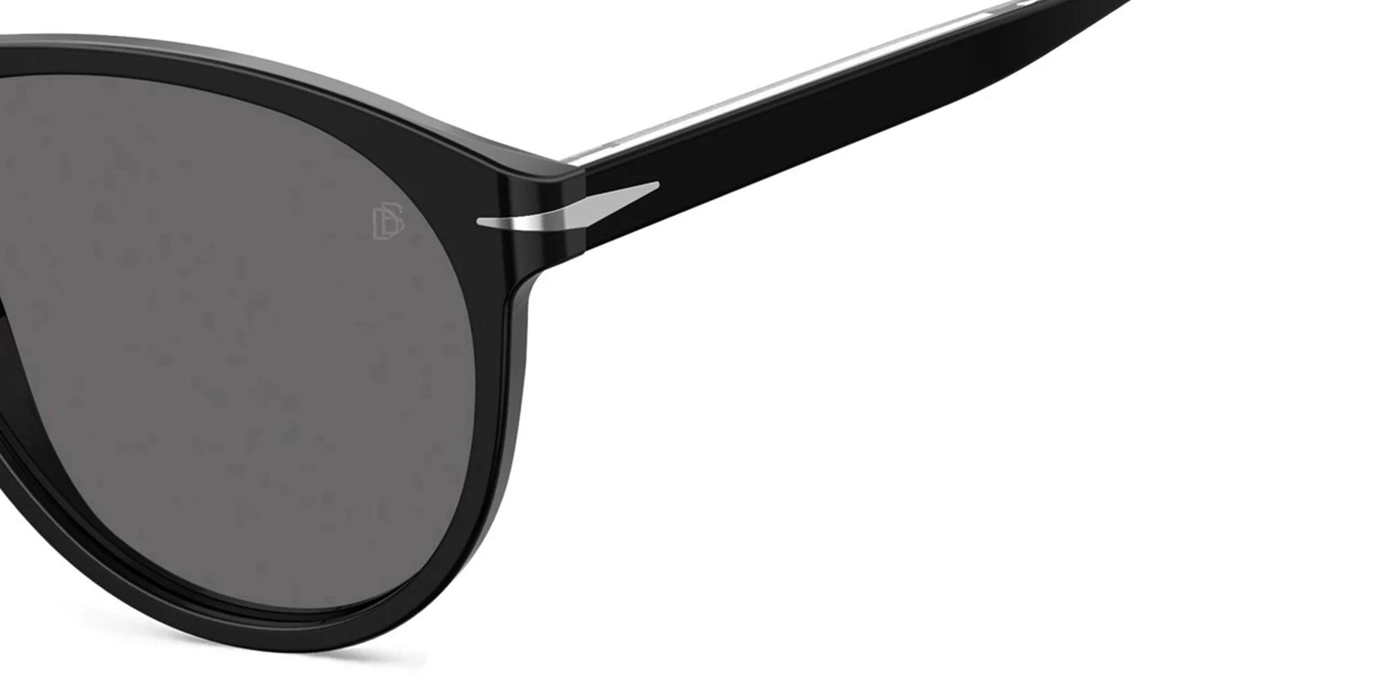 Shop DAVID BECKHAM Aviator Sunglasses in Black online.