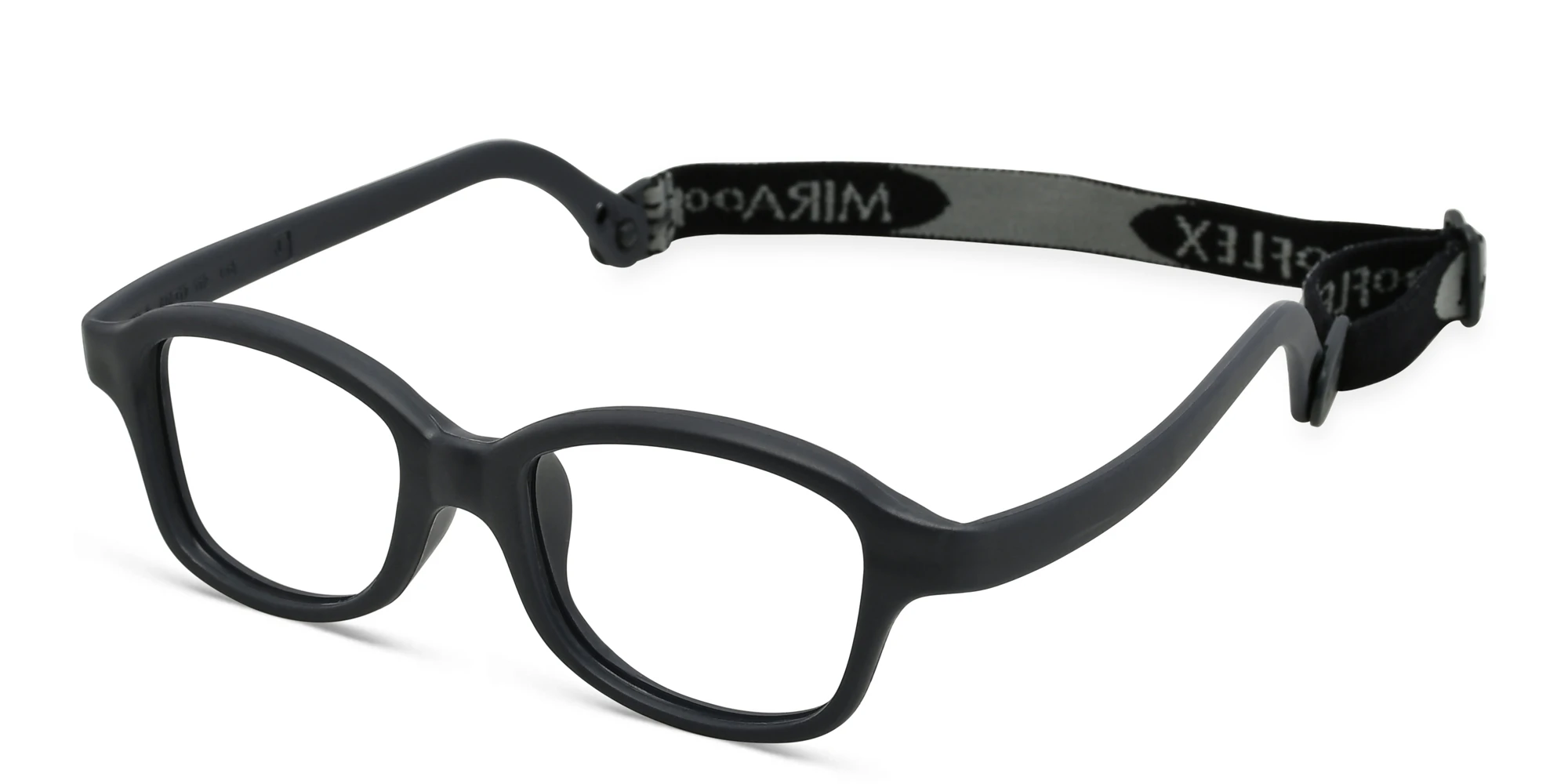 Shop Mira Flex Kids Square Eyeglasses in Grey online.