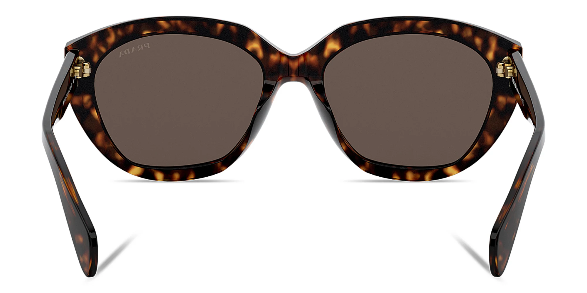 Shop PRADA Irregular Sunglasses in Havana online.