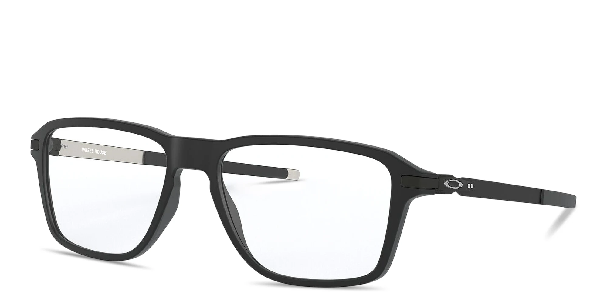 Shop Oakley Square Eyeglasses in Satin Black online.