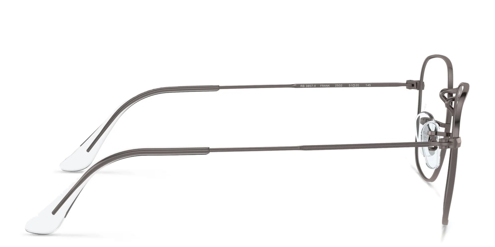 Shop Ray-Ban Frank Unisex Square Eyeglasses in Gunmetal online.