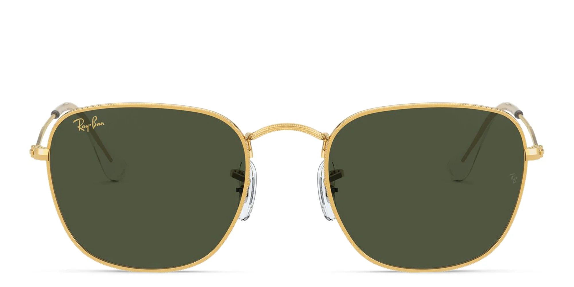 Shop Ray-Ban Frank Square Sunglasses in Gold online.