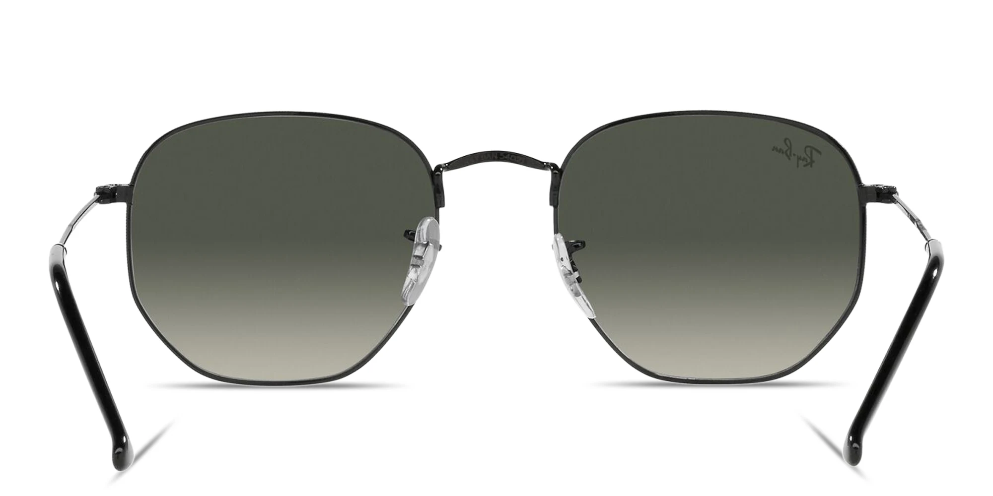 Shop Ray-Ban Hexagonal Unisex Sunglasses in Black online.