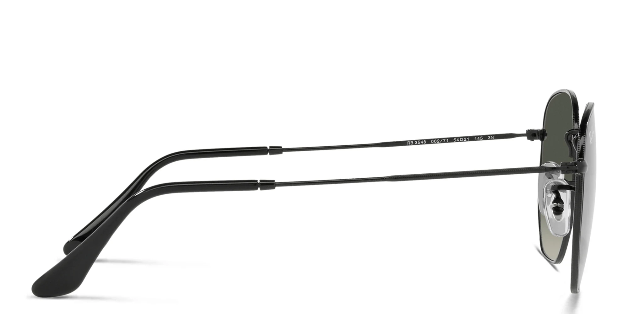 Shop Ray-Ban Hexagonal Unisex Sunglasses in Black online.