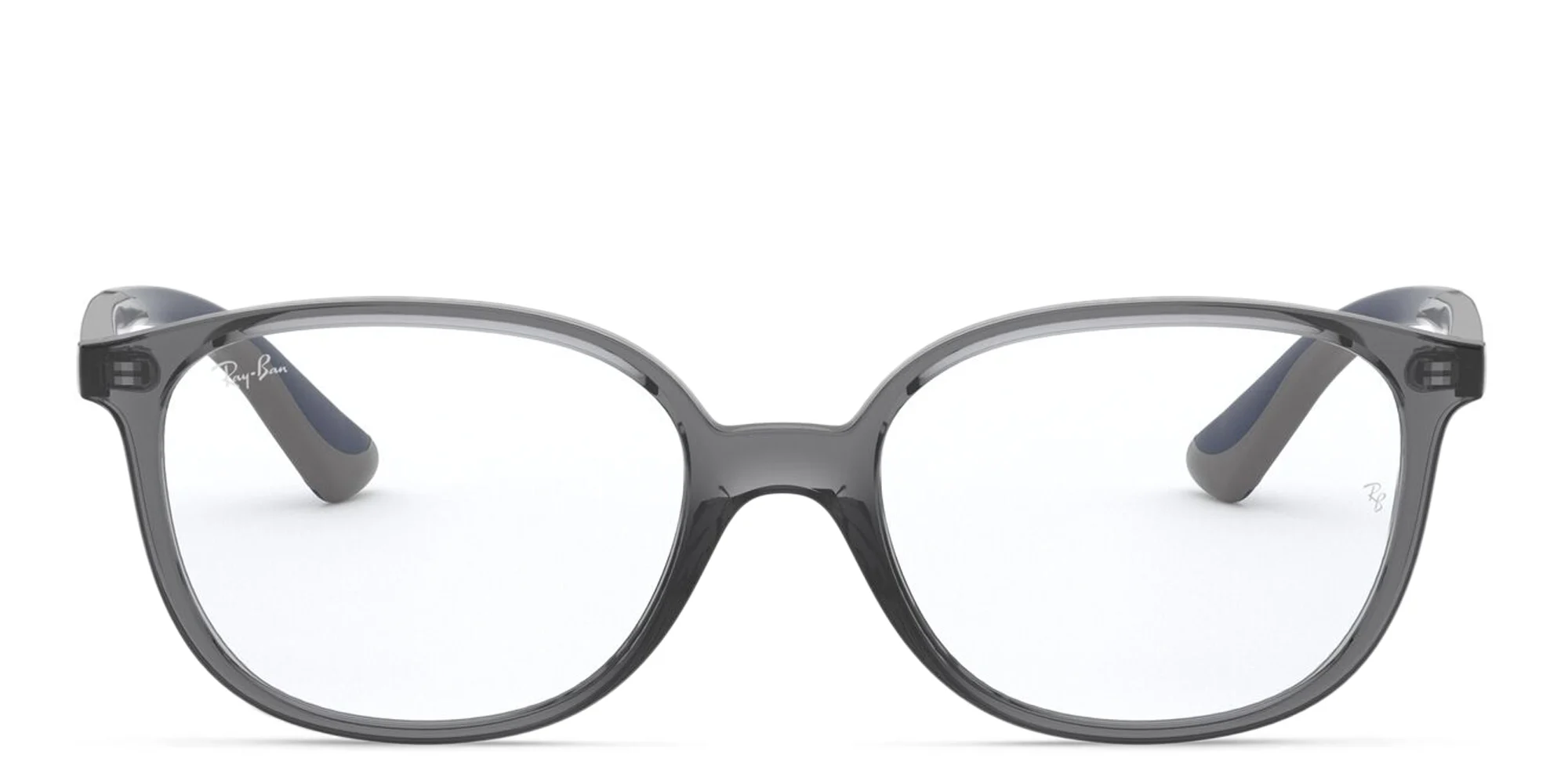 Shop Ray-Ban Junior Kids Square Eyeglasses in Transparent Grey online.