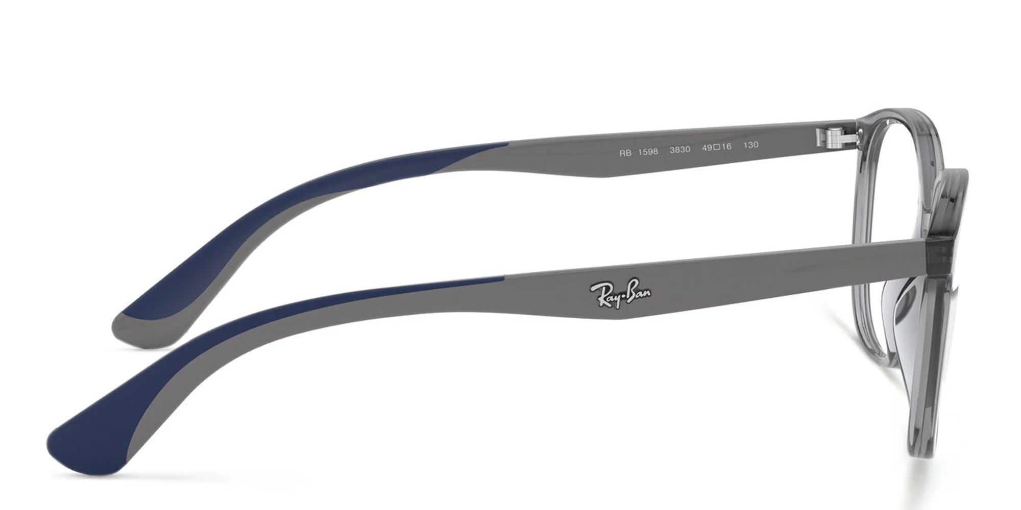 Shop Ray-Ban Junior Kids Square Eyeglasses in Transparent Grey online.