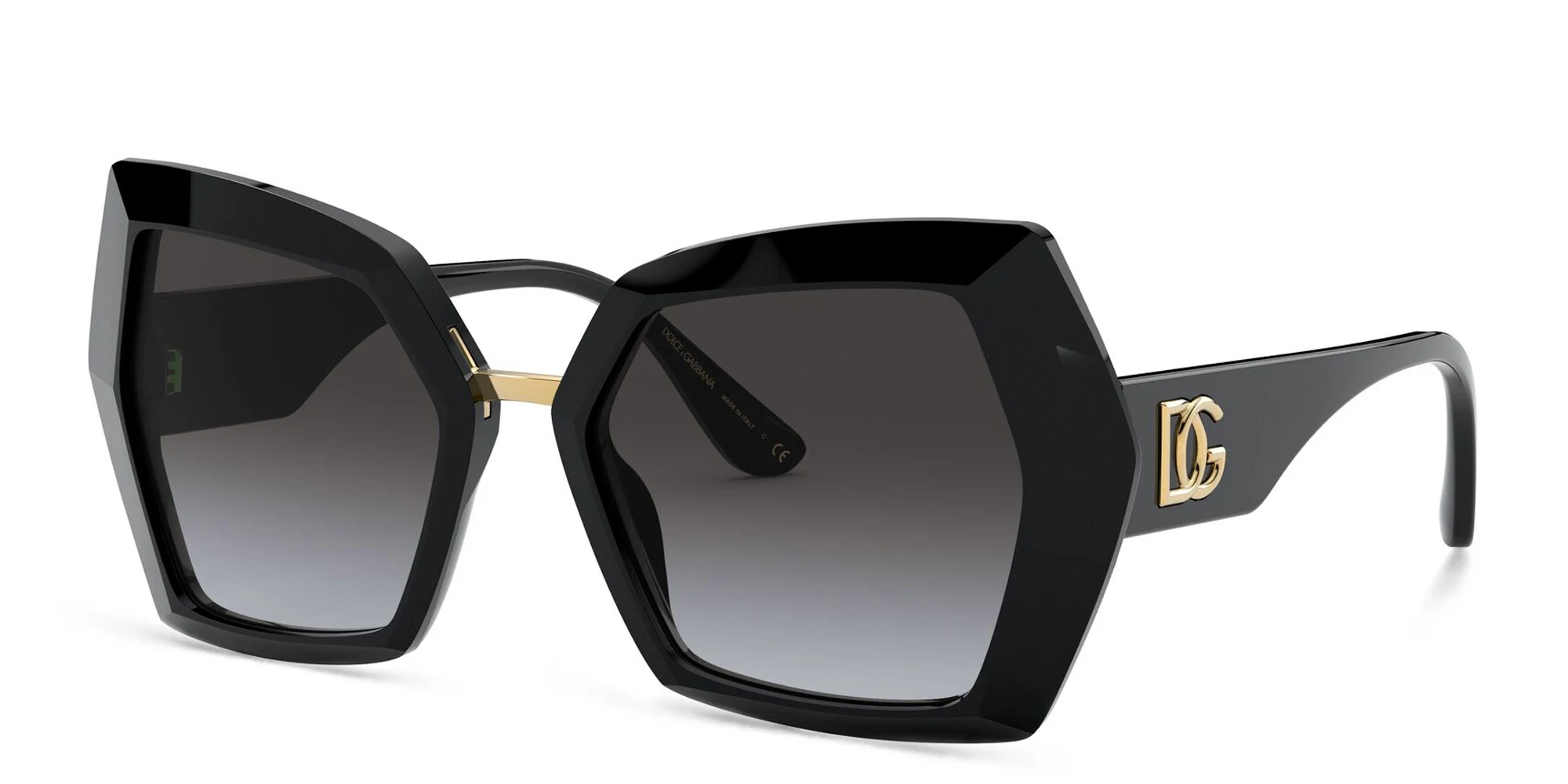 Shop Dolce & Gabbana Butterfly Sunglasses in Black online.