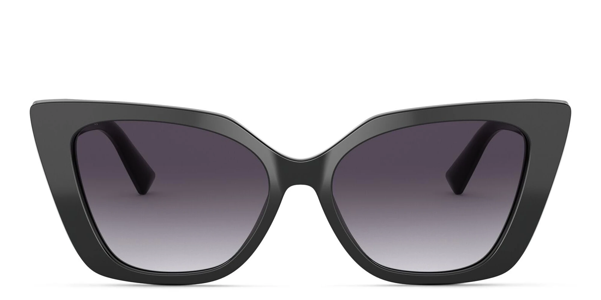 Shop VALENTINO Cat Eye Sunglasses in Black online.