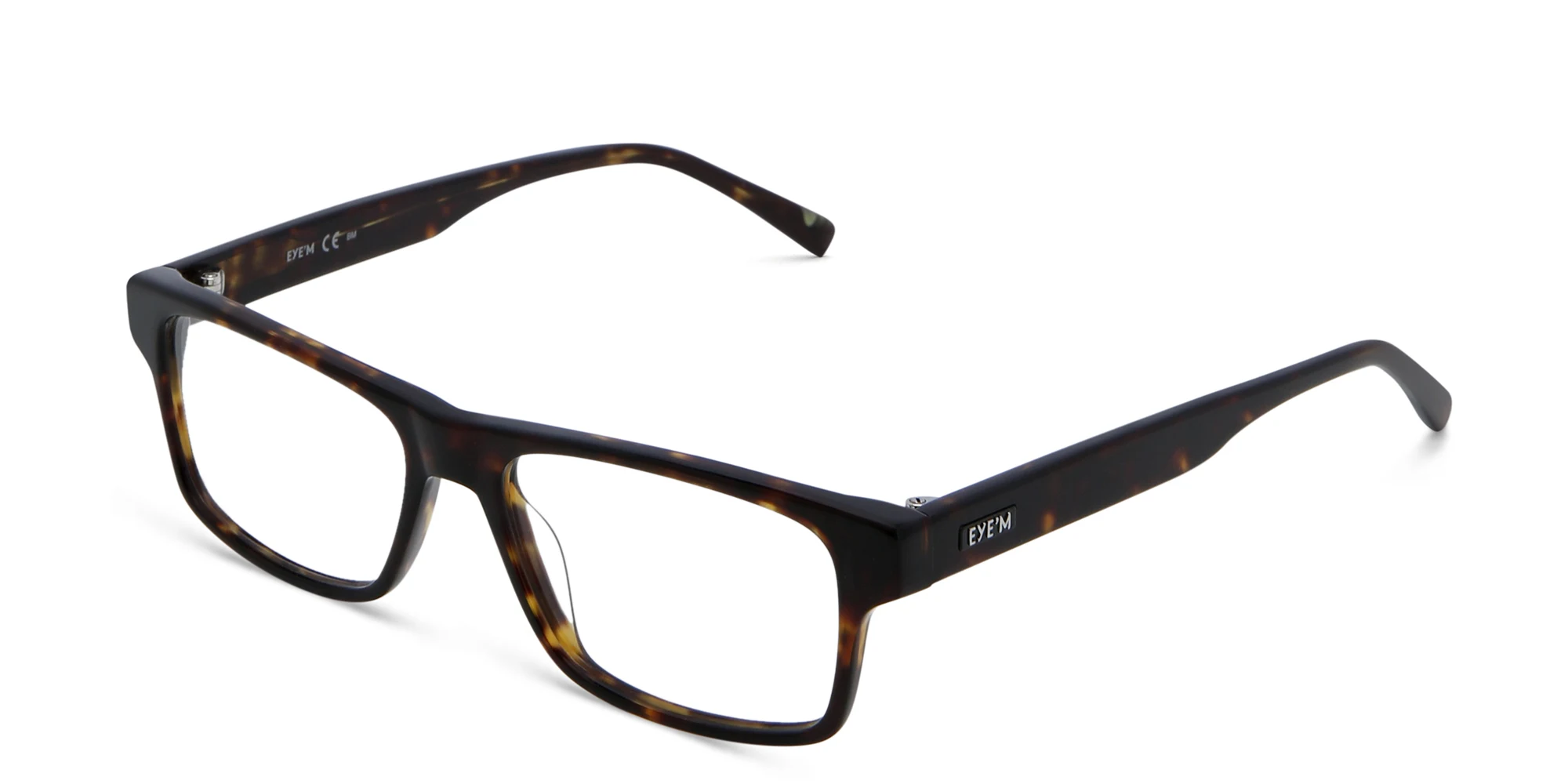 Shop EYE'M Rectangle Eyeglasses in Havana online.