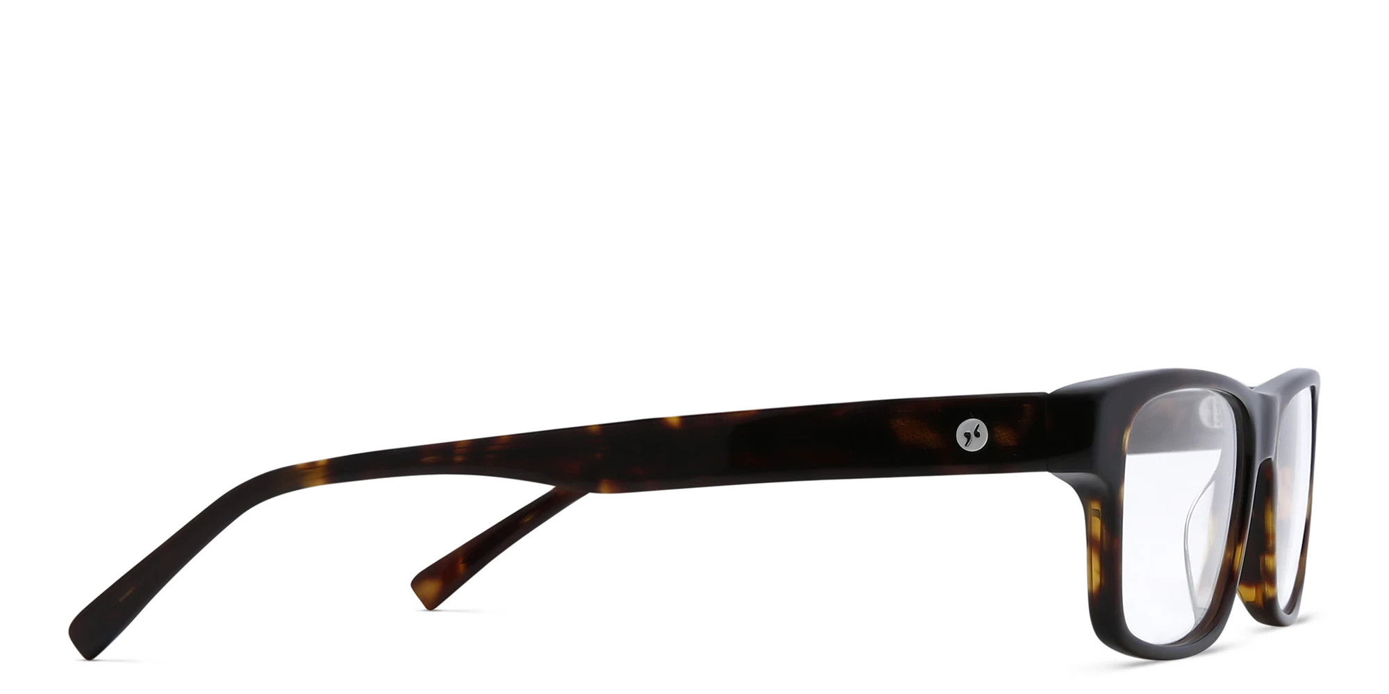 Shop EYE'M Rectangle Eyeglasses in Havana online.