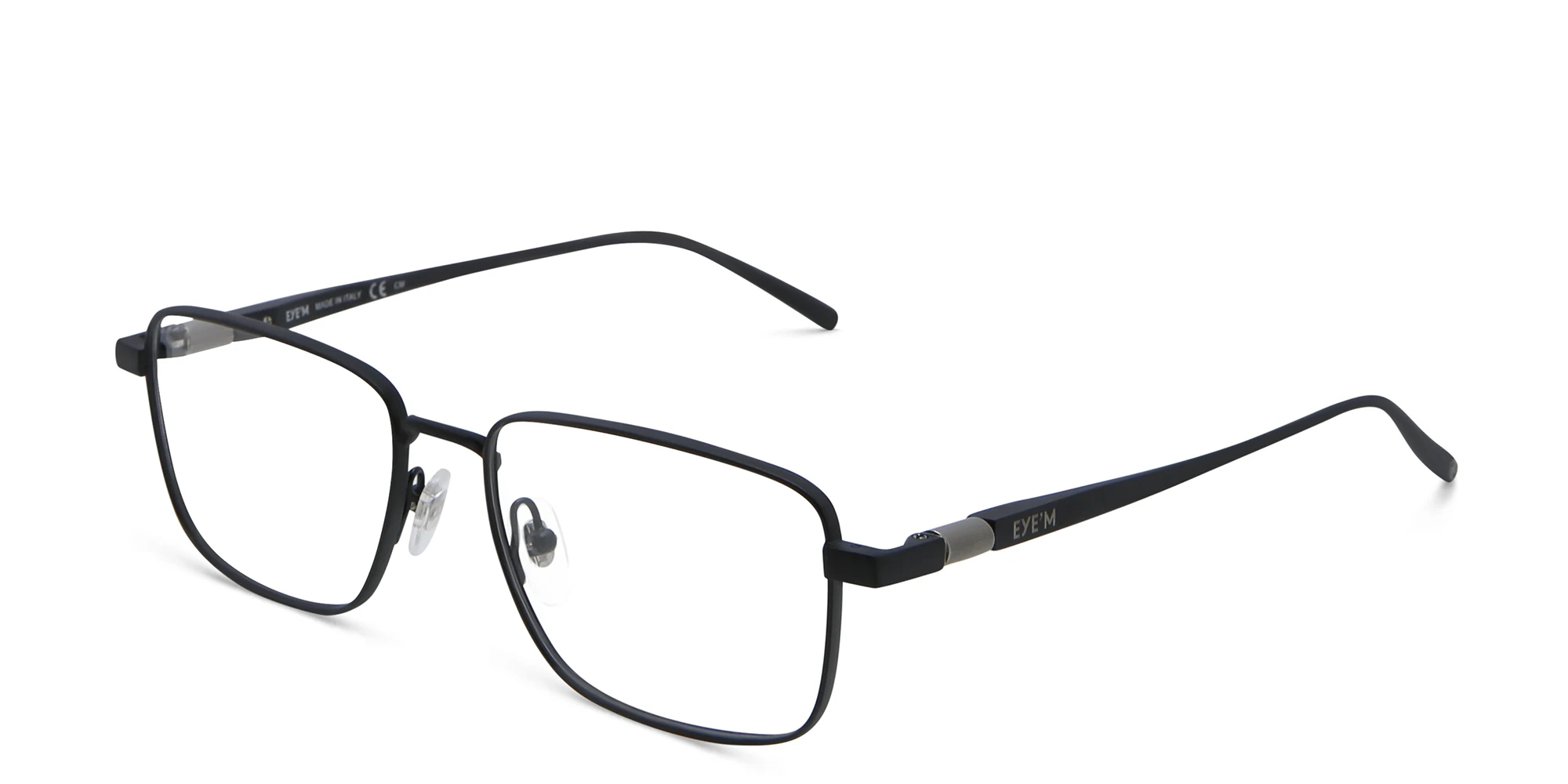 Shop EYE'M Rectangle Eyeglasses in Black online.