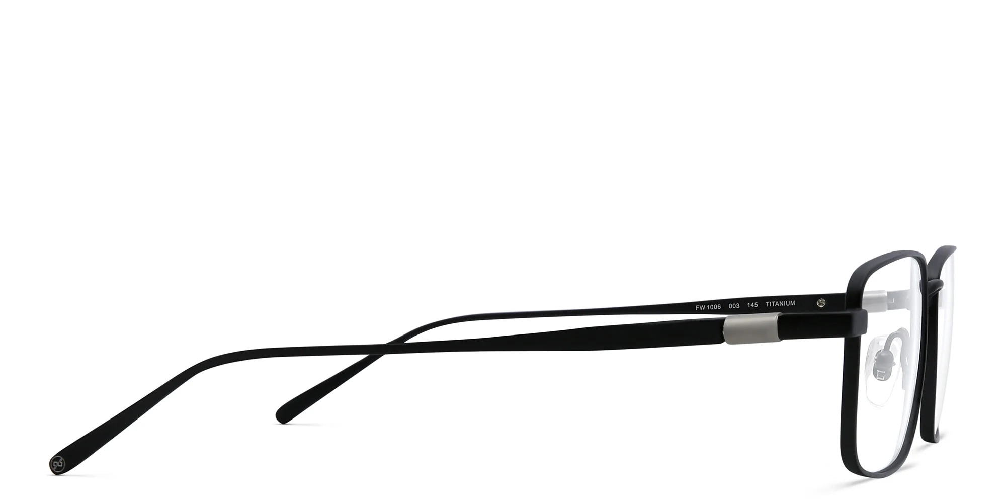Shop EYE'M Rectangle Eyeglasses in Black online.