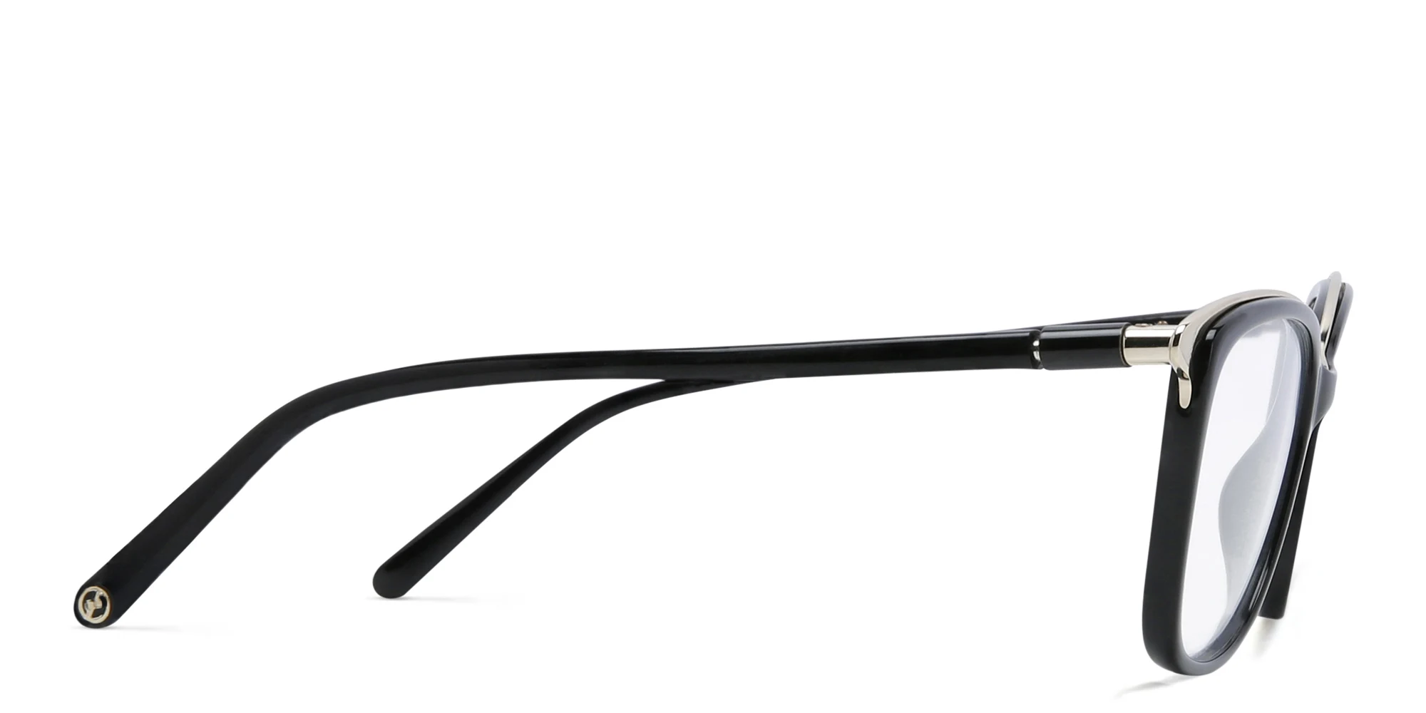 Shop EYE'M Square Eyeglasses in Black online.