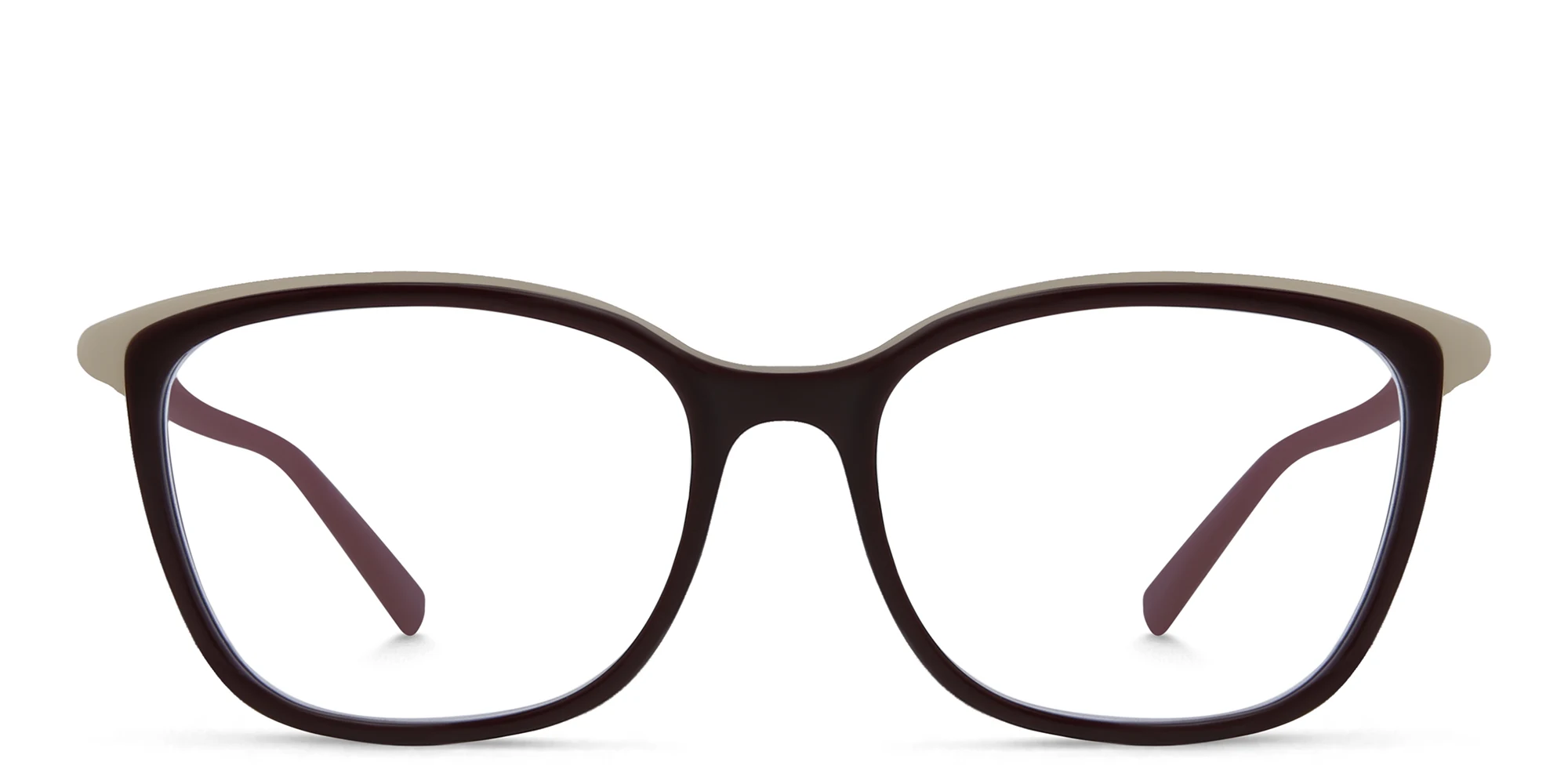 تسوق نظارة طبية بإطار مربع EYE'M بلون Burgundy أونلاين.