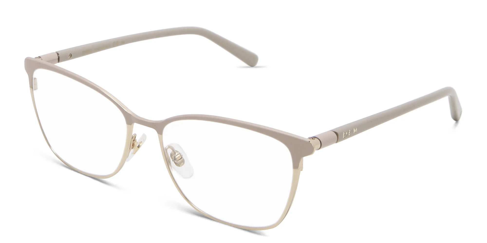 Shop EYE'M Cat Eye Eyeglasses in Nude online.