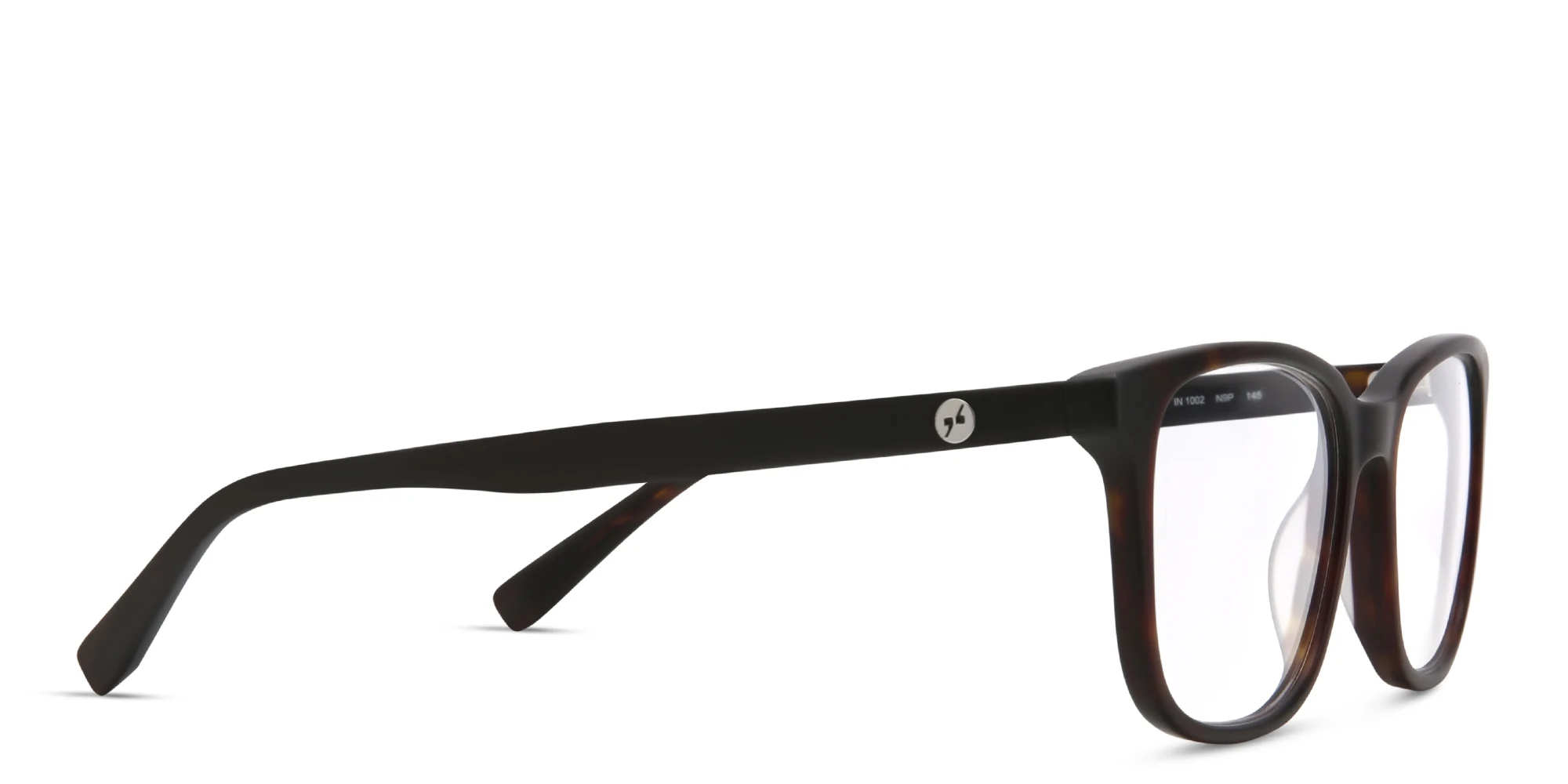 Shop EYE'M Rectangle Eyeglasses in Dark Havana online.