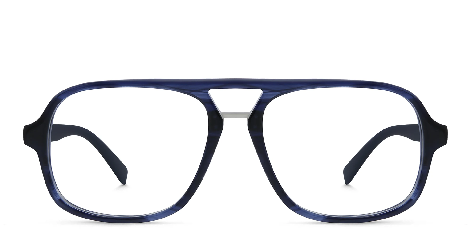 Shop EYE'M Aviator Eyeglasses in Blue online.