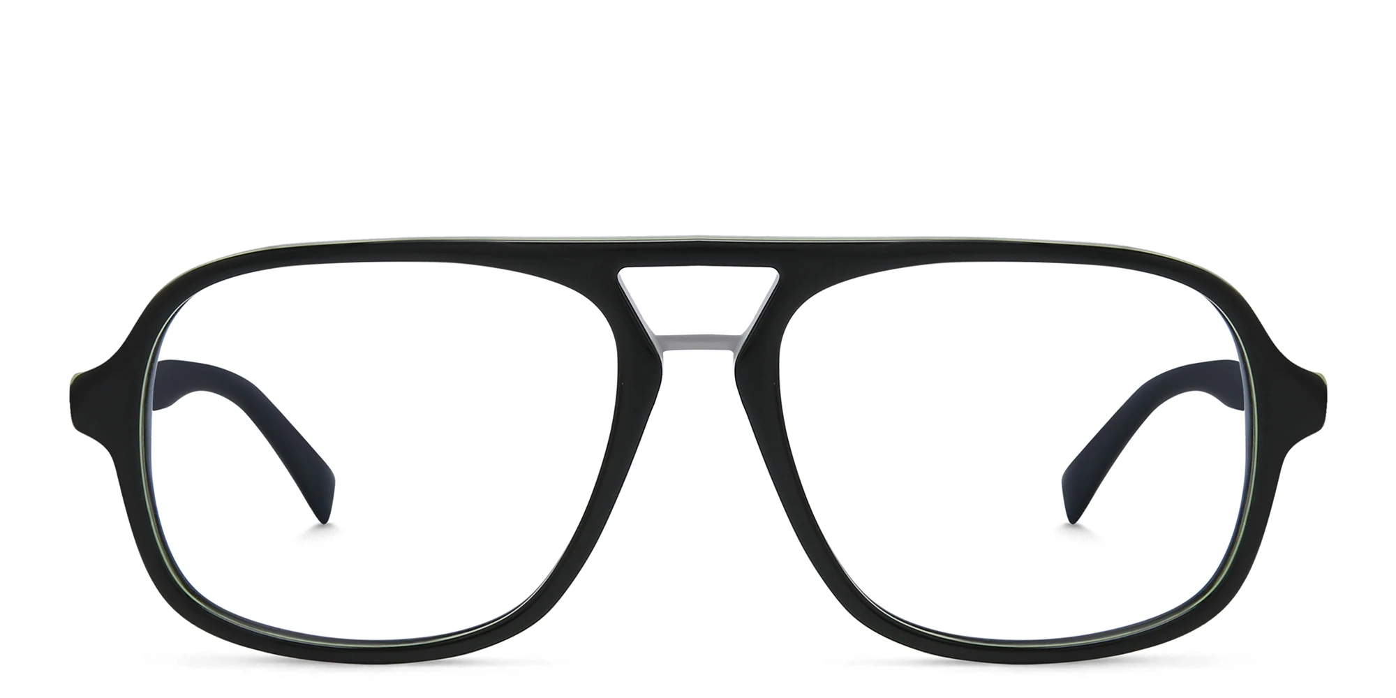 Shop EYE'M Aviator Eyeglasses in Black online.