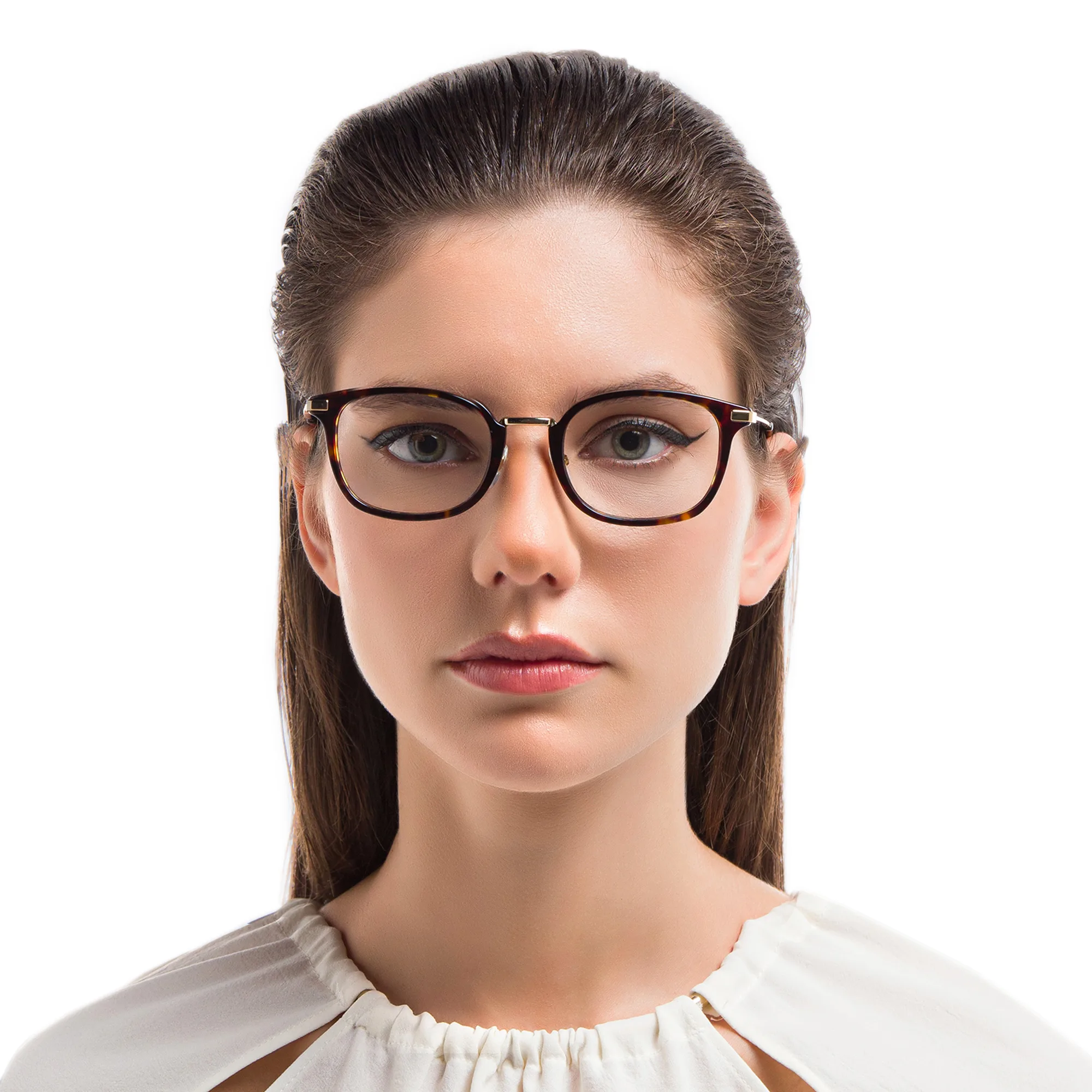 Shop EYE'M Unisex Round Eyeglasses in Havana online.