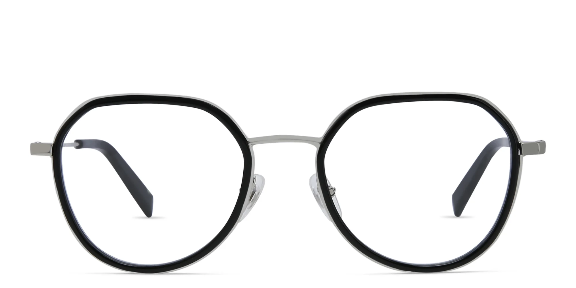 Shop EYE'M Unisex Round Eyeglasses in Black online.