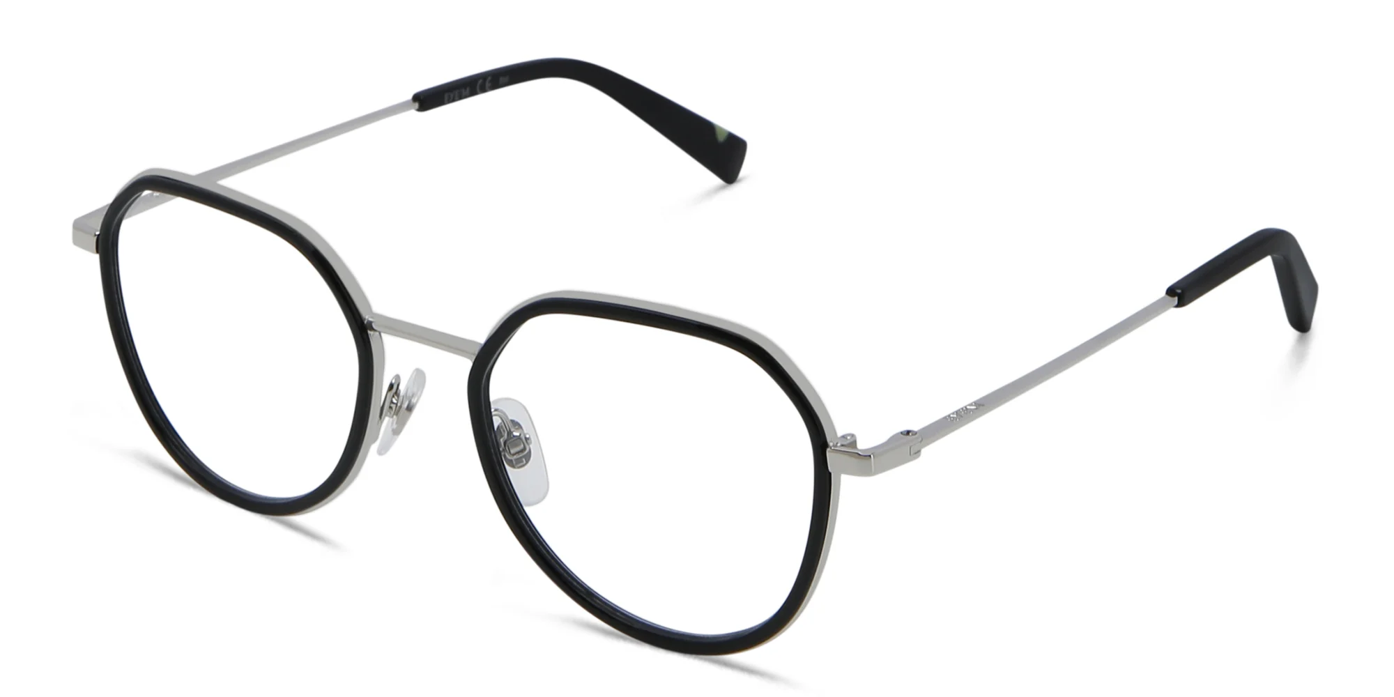 Shop EYE'M Unisex Round Eyeglasses in Black online.