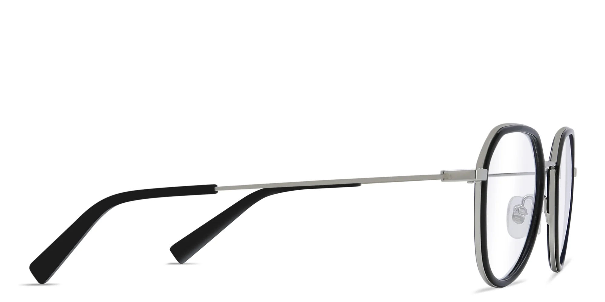 Shop EYE'M Unisex Round Eyeglasses in Black online.